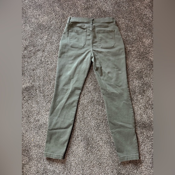 Knox Rose Women's Green Ankle Zipper Jeans Size 4 - Picture 11 of 13